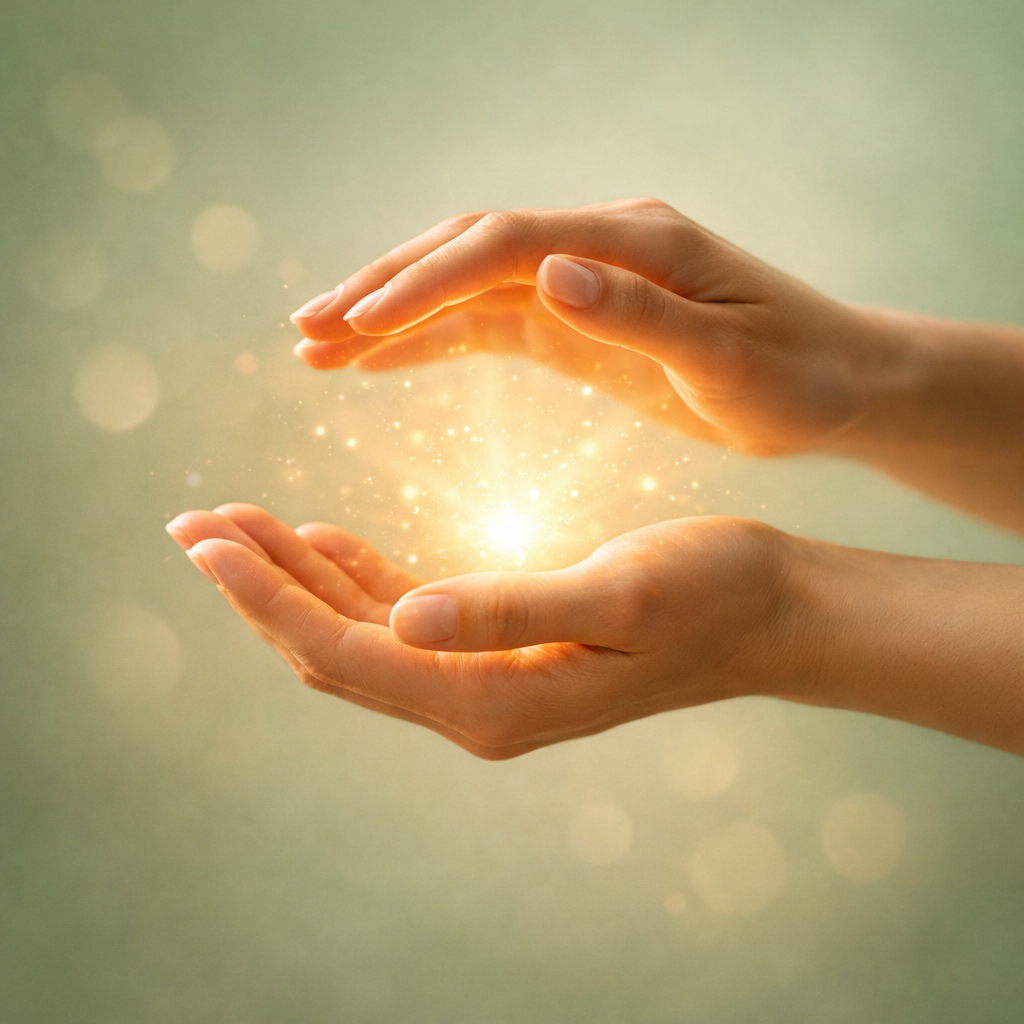 Energy healing hands