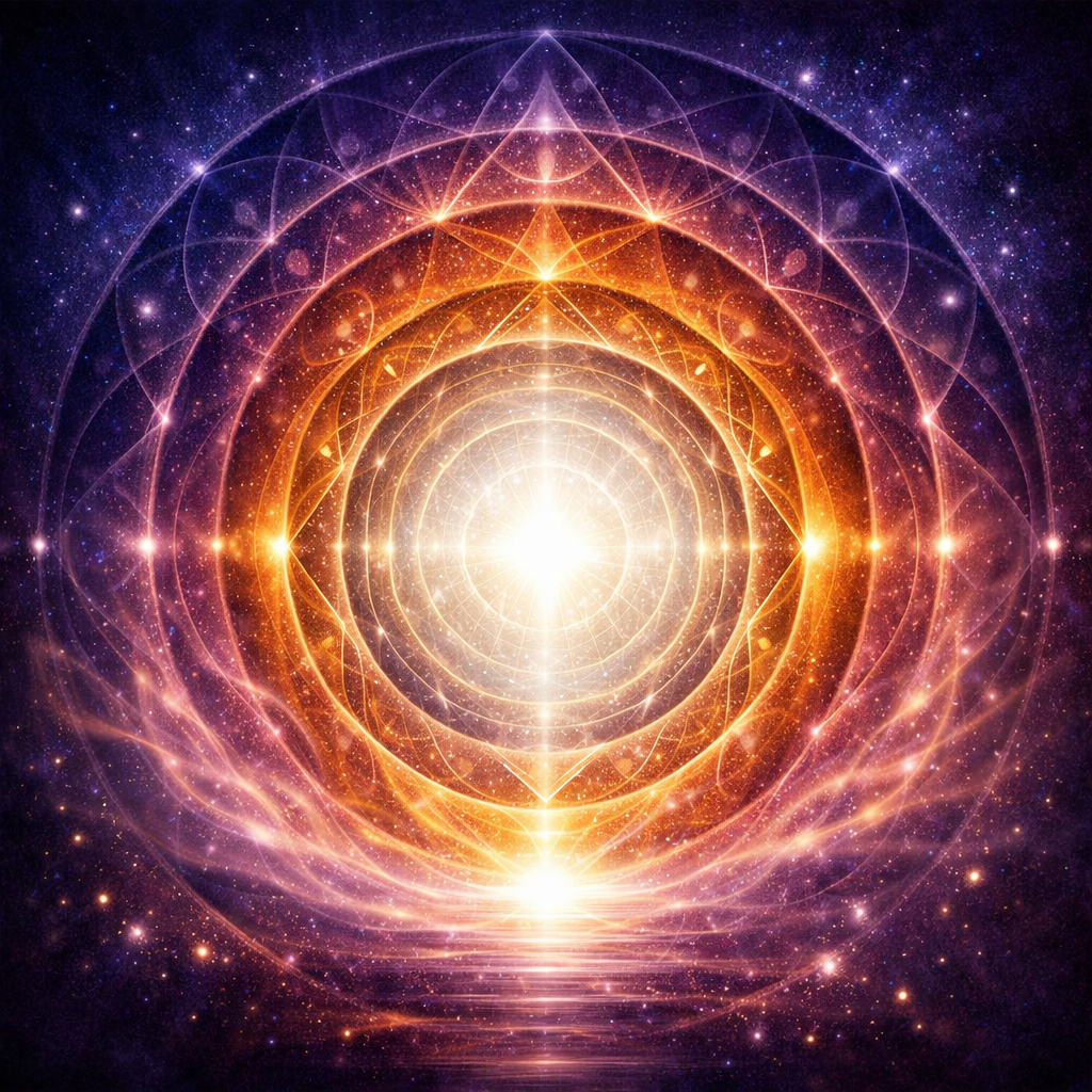 Mystical portal representing transformation